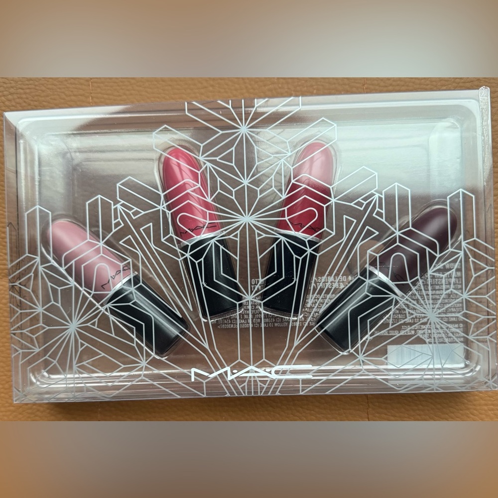 MAC Matte Lipstick Set (Warm) with Pink and Red Shades